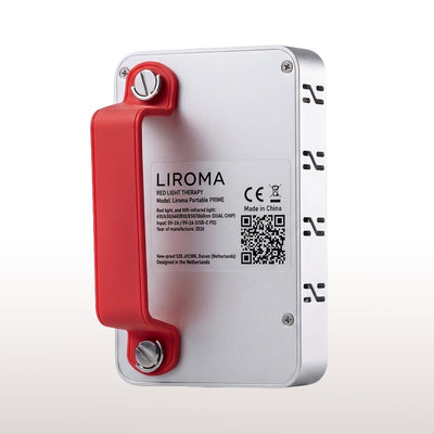 Bærbar Prime (Rødtlysterapi) – Ideel til rejser – Levetid op til 100.000 timer - 15×9,5×2,3 cm