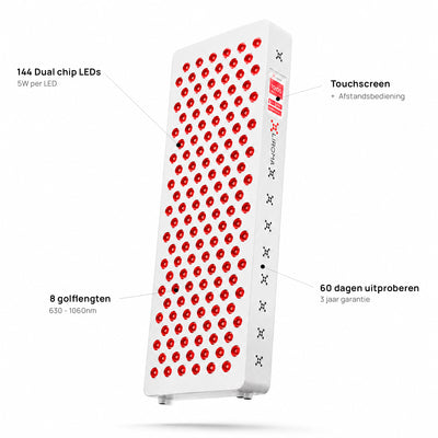 PrimeFORCE Advanced Gen5 (Rødlysterapi) – Ideel til hjemmet – Dual-chip – 64x23x6,5 cm