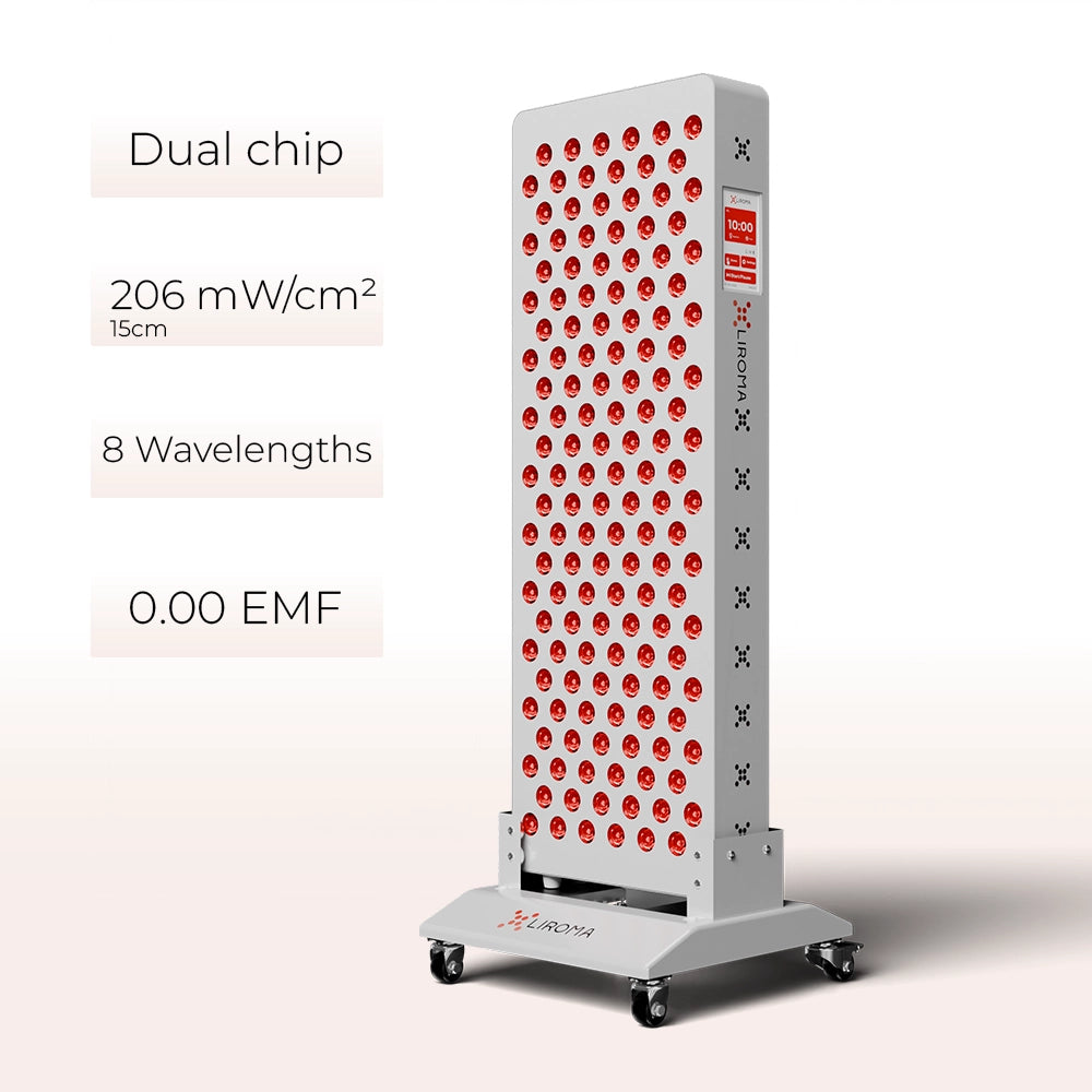 PrimeFORCE Advanced Gen5 (Rødlysterapi) – Ideel til hjemmebrug – Levetid på op til 100.000 timer – 64x23x7cm